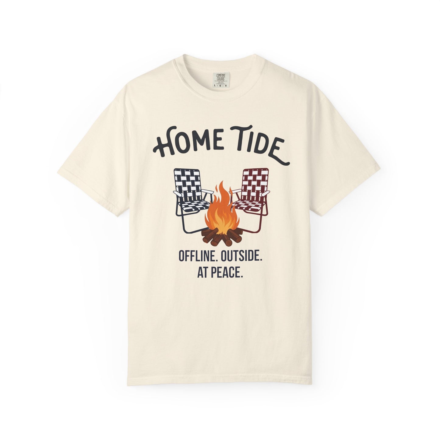 Bonfire at peace tee- Home Tide