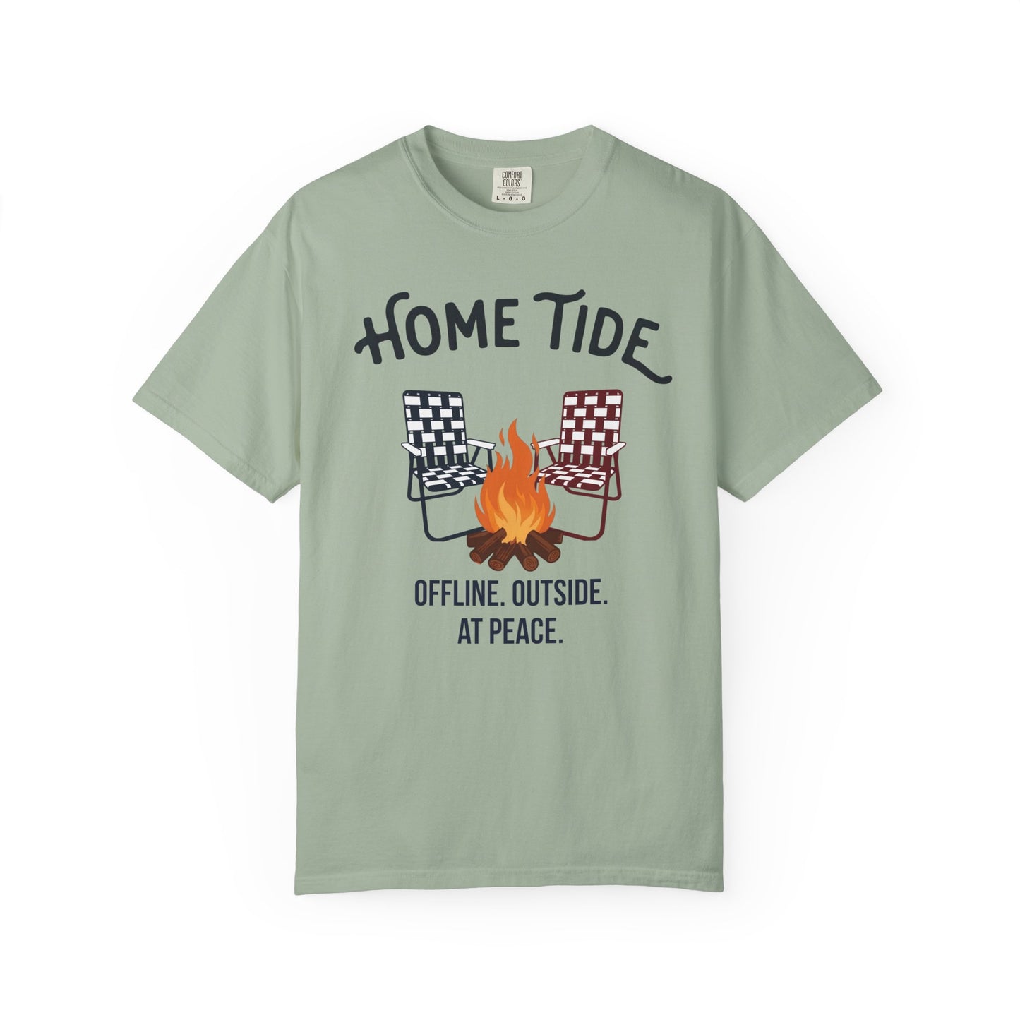Bonfire at peace tee- Home Tide