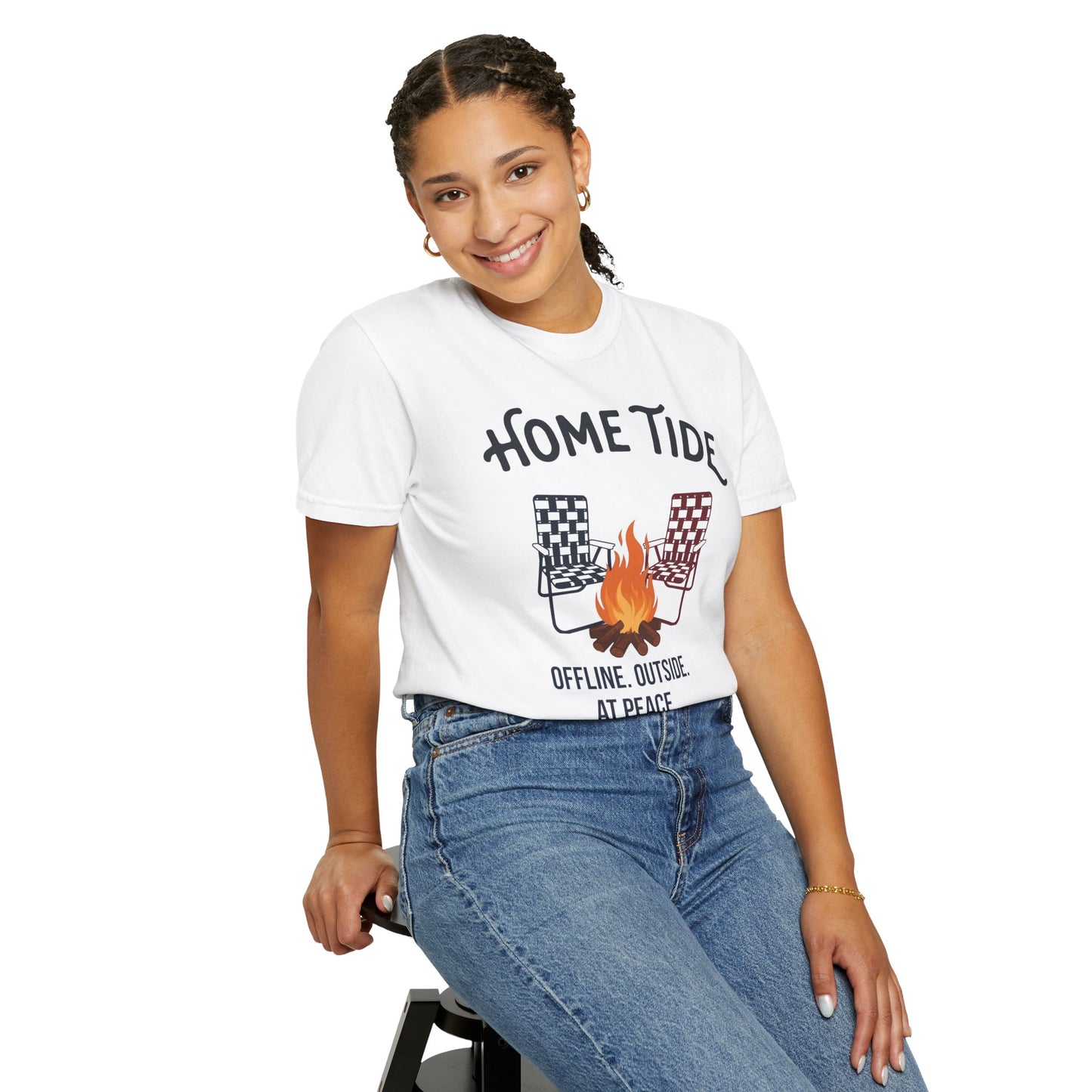 Bonfire at peace tee- Home Tide