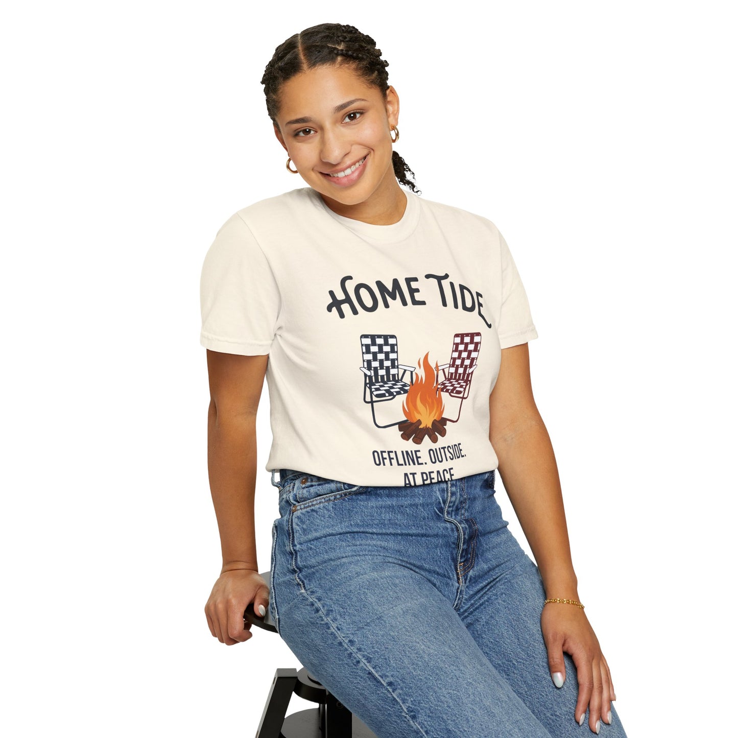Bonfire at peace tee- Home Tide