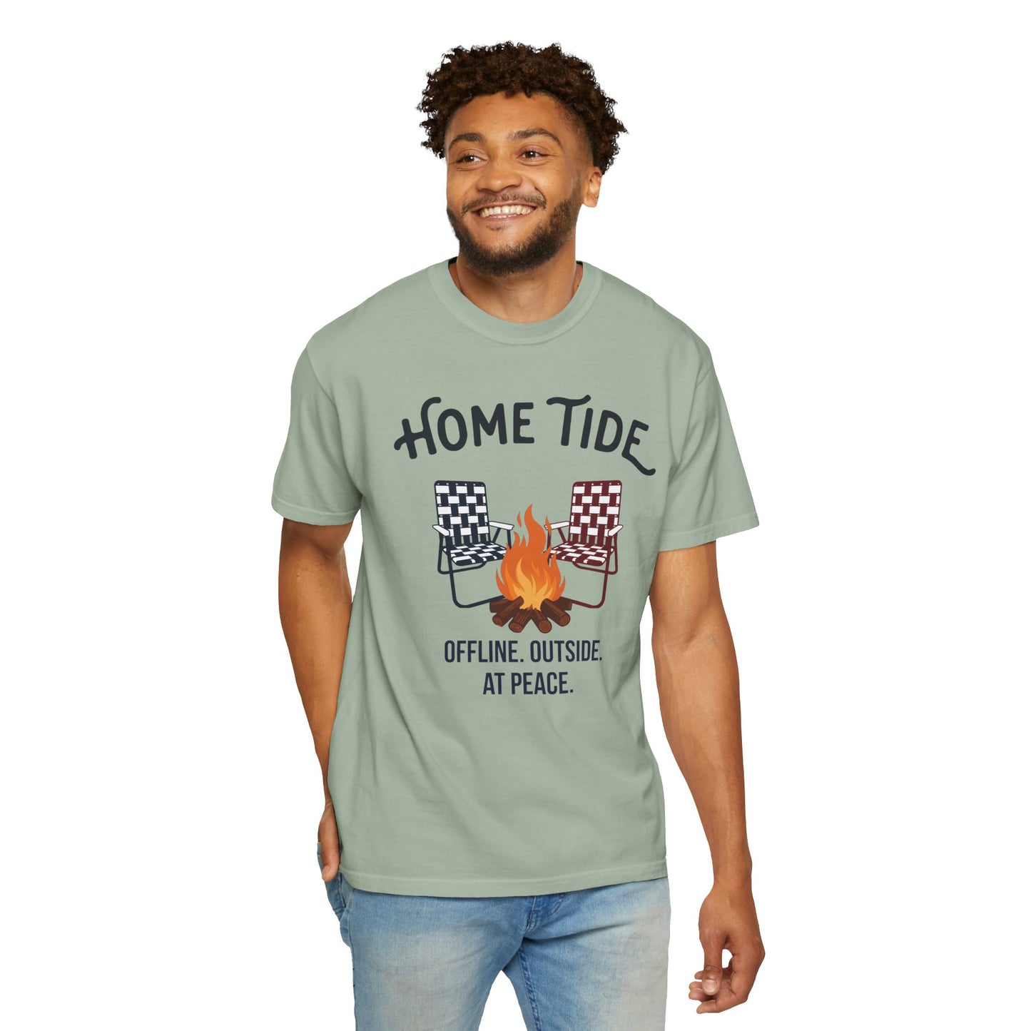 Bonfire at peace tee- Home Tide