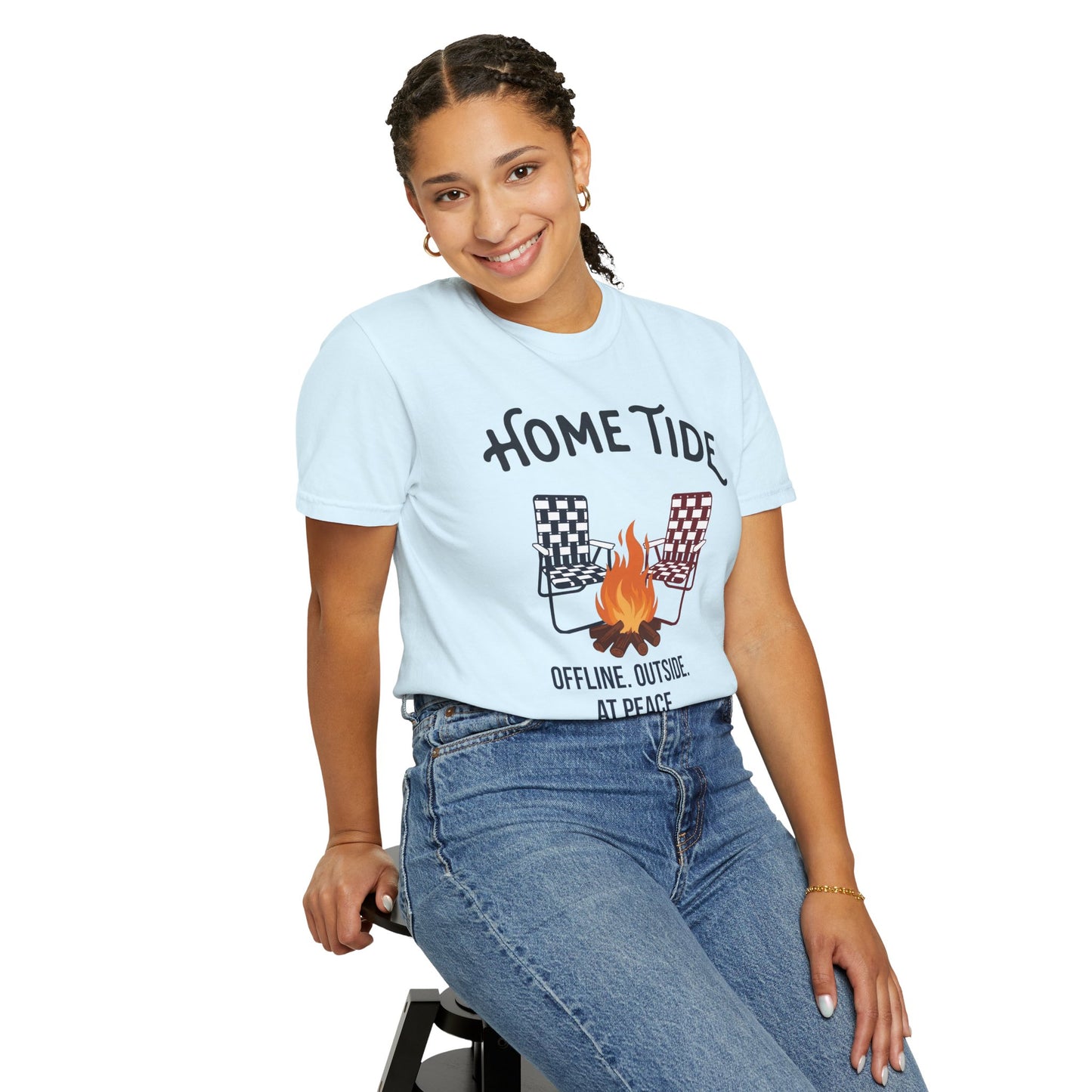 Bonfire at peace tee- Home Tide