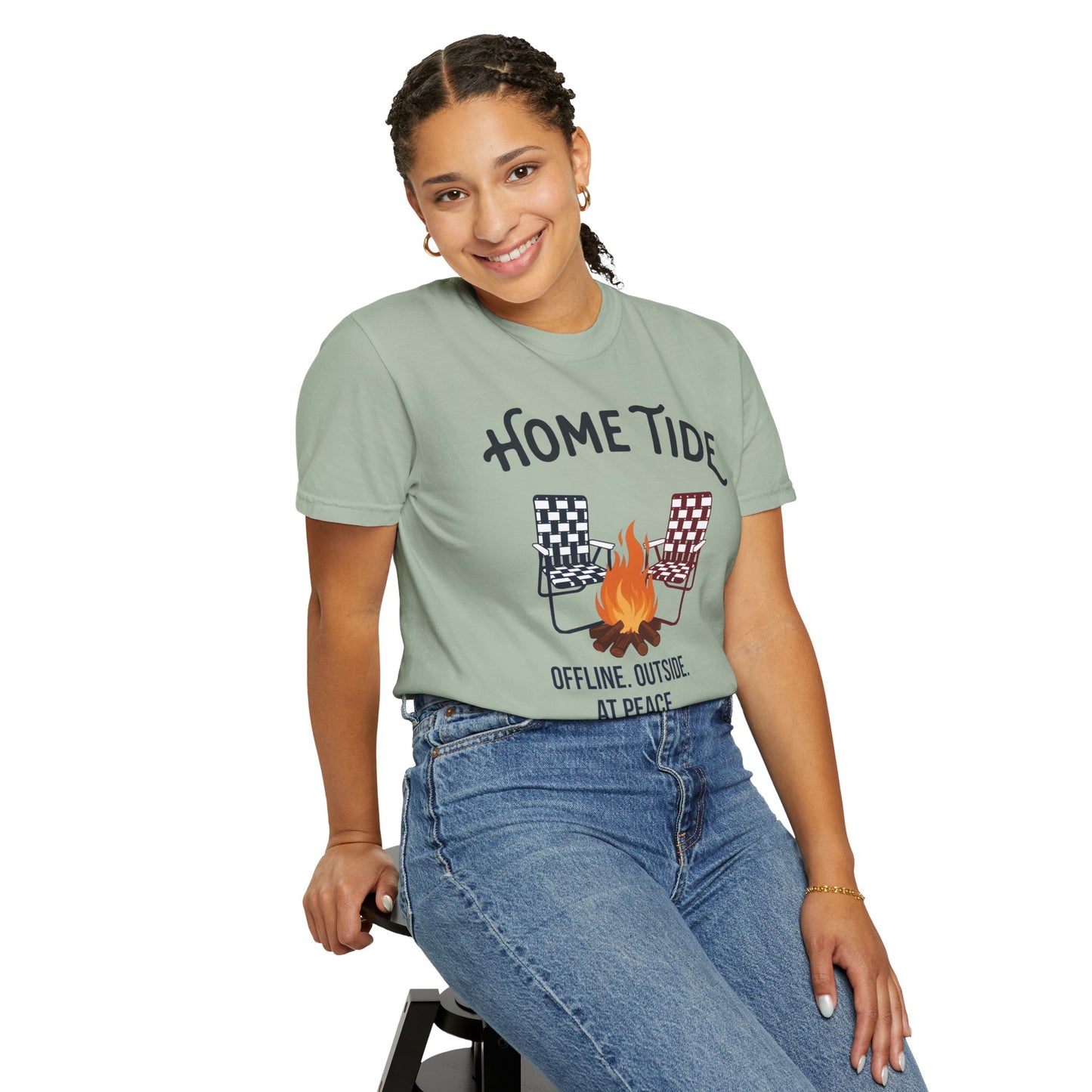 Bonfire at peace tee- Home Tide