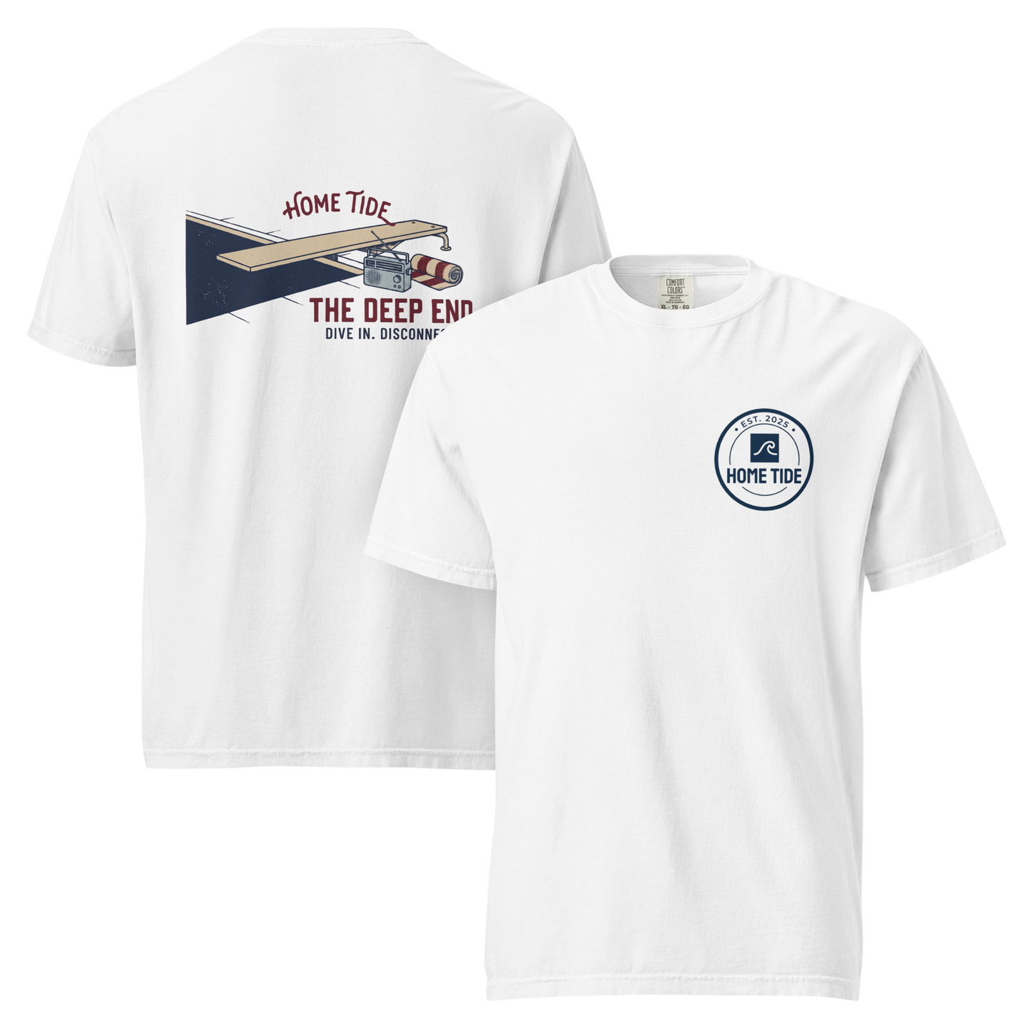 The Deep End Tee — Dive In. Disconnect.