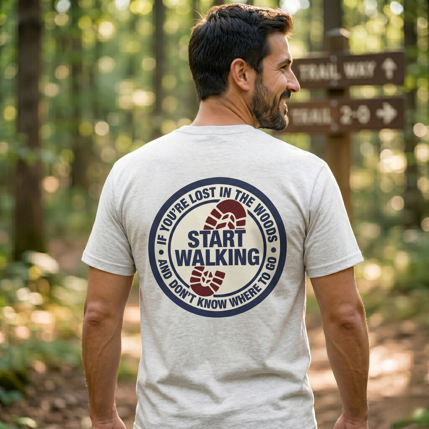 The "Start Walking" Badge Tee