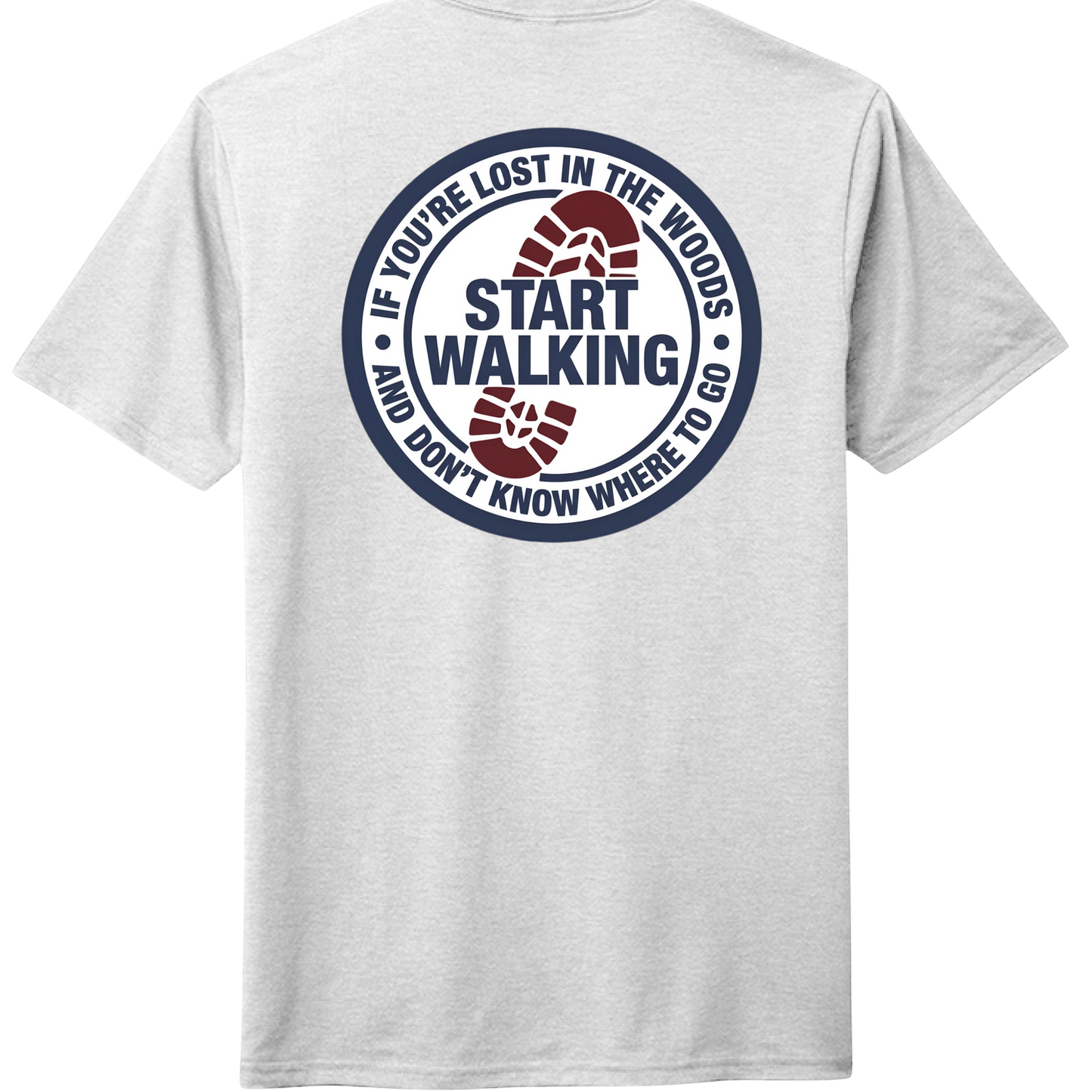 The "Start Walking" Badge Tee