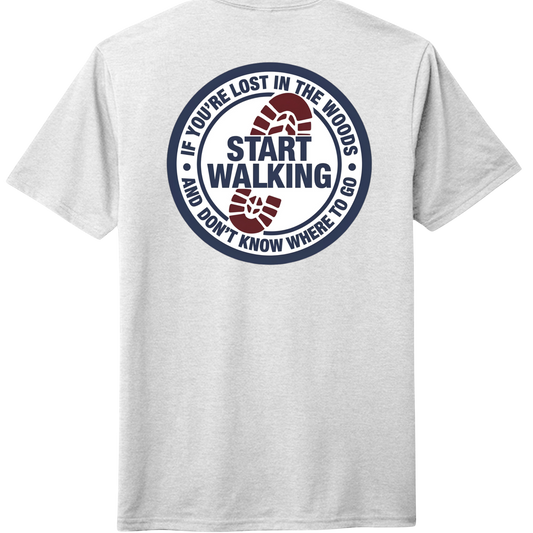 The "Start Walking" Badge Tee
